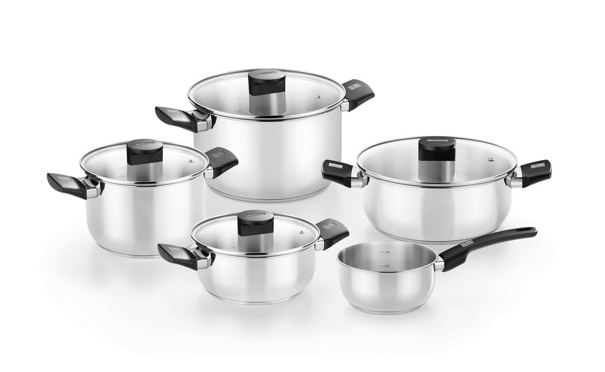 Monix Topfset Elite silber Edelstahl 5 tlg. Elite - silber - Monix