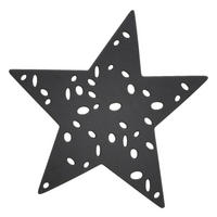 Wanneneinlage anthrazit Kunststoff Anti-Rutsch-Figur_Stern_6erSet anth - anthrazit (11,00/13,00cm) - Acus