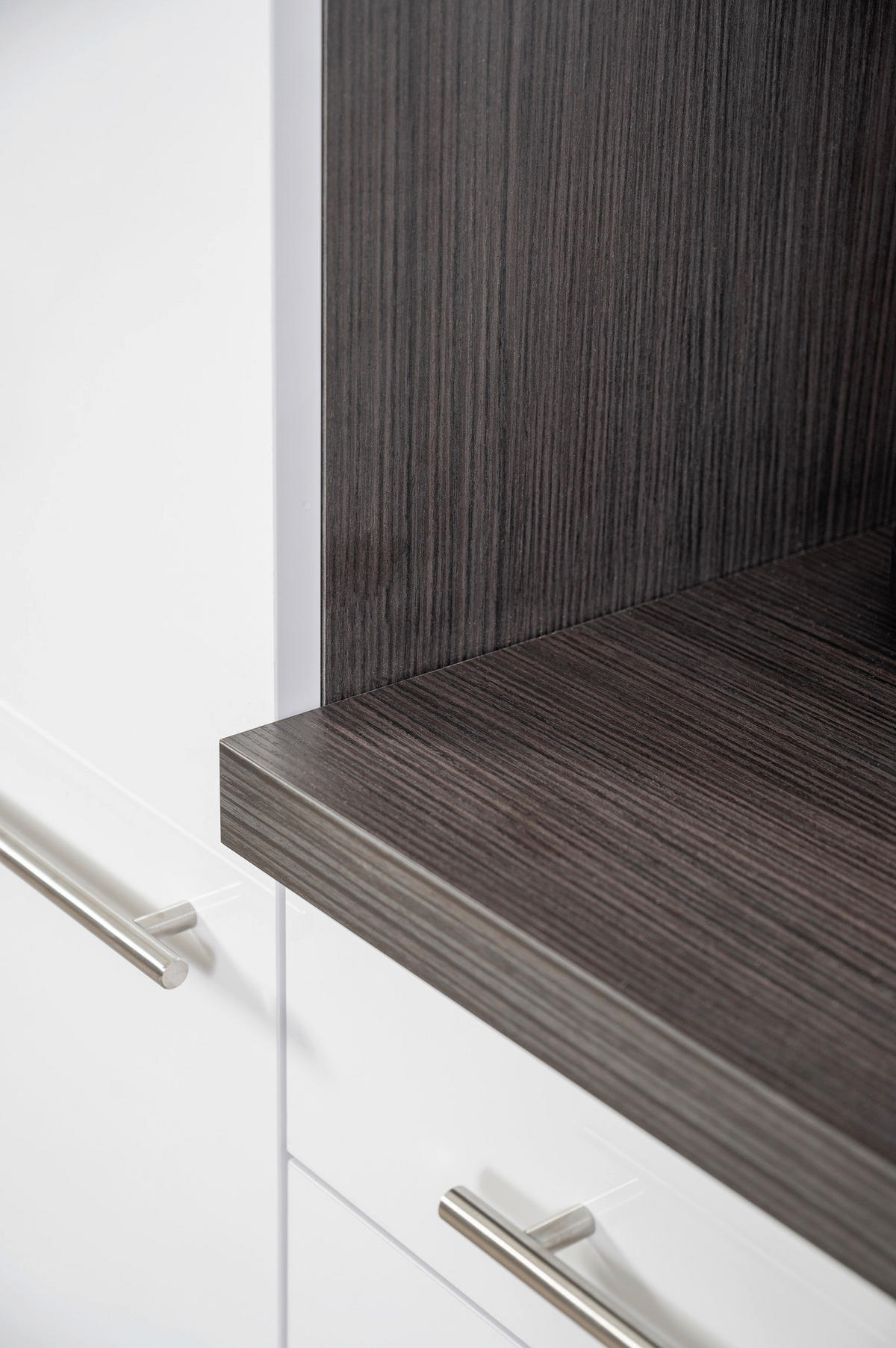 Respekta Küchenblock Amanda weiß Hochglanz B/H/T: ca. 240x200x60 cm Amanda - weiß/Edelstahloptik (240,00/200,00/60,00cm) - Respekta