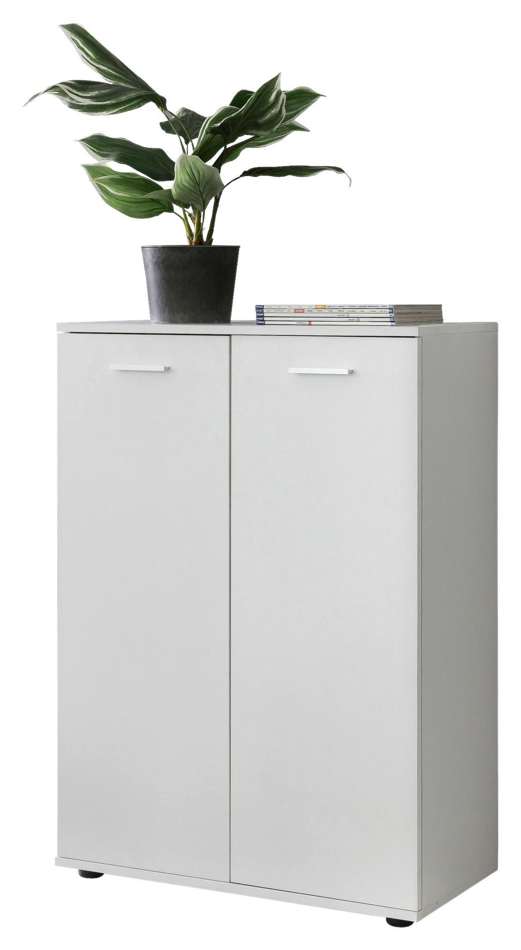 Kommode weiß B/H/T: ca. 71x104x35 cm Kommode - weiß (71,00/104,00/35,00cm) - Wohnling