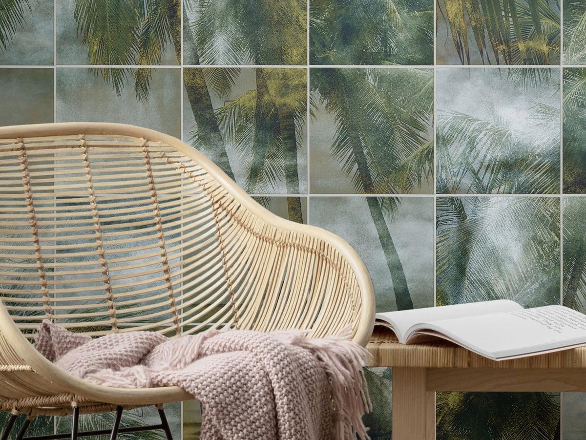 Komar Fototapete Palm Puzzle B/L: ca. 200x280 cm Palm Puzzle - (200,00/280,00cm) - Komar
