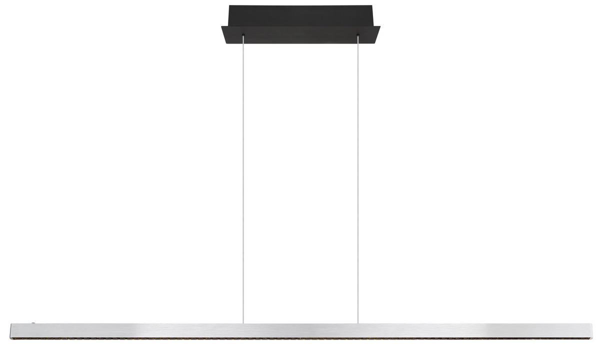 GLOBO Pendelleuchte mattschwarz Aluminium Metall B/H/T: ca. 9x120x150 cm 1.0 Brennstellen 17013H1 - mattschwarz (9,00/120,00/150,00cm) - GLOBO