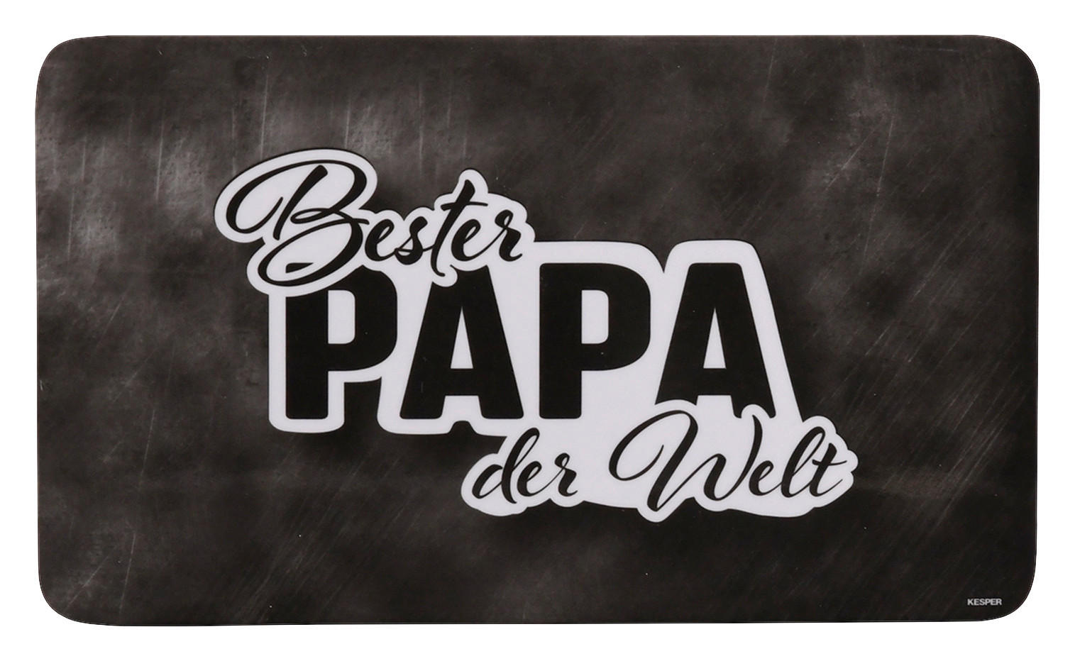 Schneidbrett Frühstücksbrettchen_Papa - dunkelgrau (23,50/14,00/0,40cm)