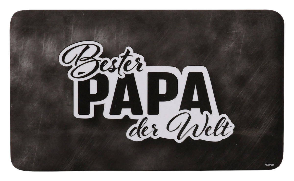 Schneidbrett Frühstücksbrettchen_Papa - dunkelgrau (23,50/14,00/0,40cm)