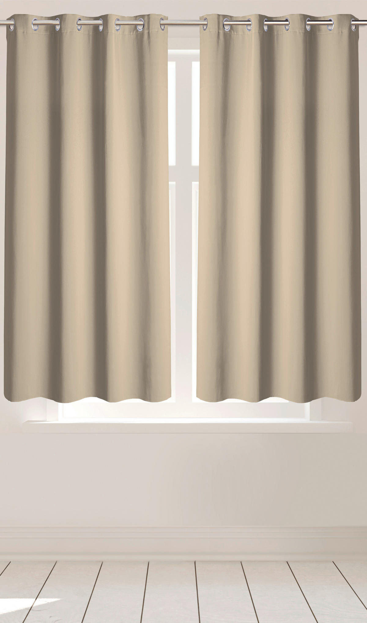 Ösenvorhang Verona sand B/L: ca. 140x175 cm Verona - sand (140,00/175,00cm)