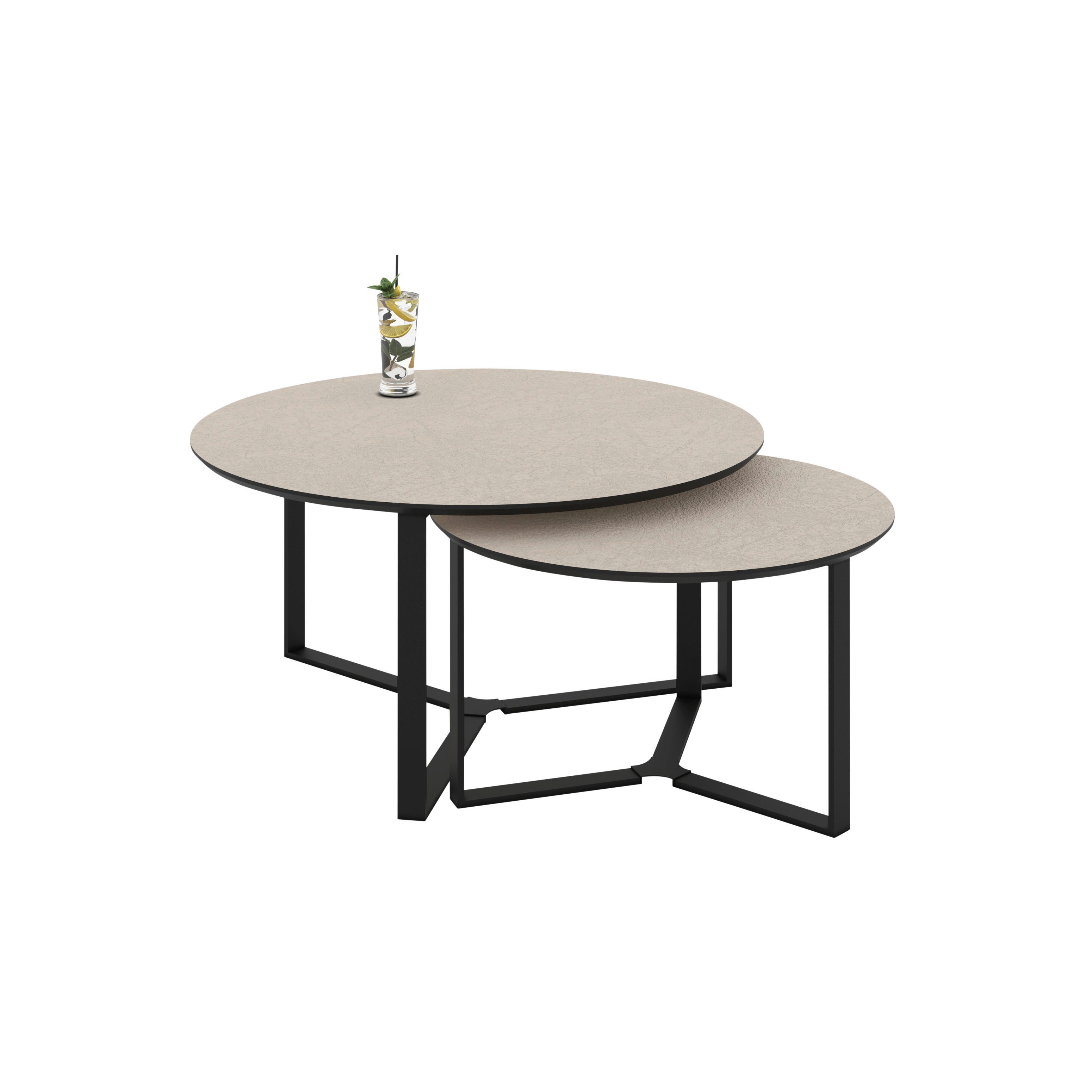 Couchtisch Massa hellbraun B/H: ca. 80x45 cm Massa - hellbraun (80,00/45,00cm) - Hela