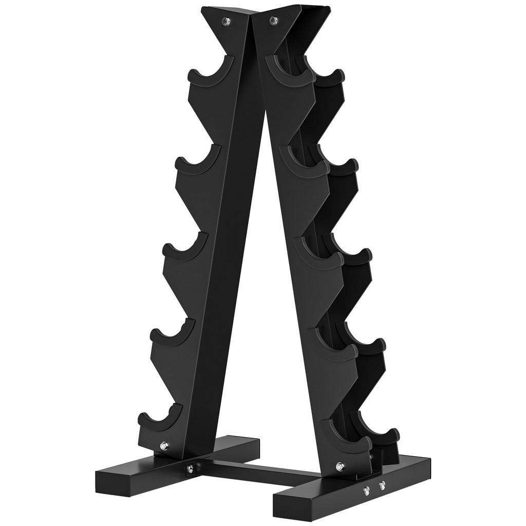 Thumbnail - SPORTNOW Hantelständer schwarz Stahl B/H/L: ca. 33x66x35 cm