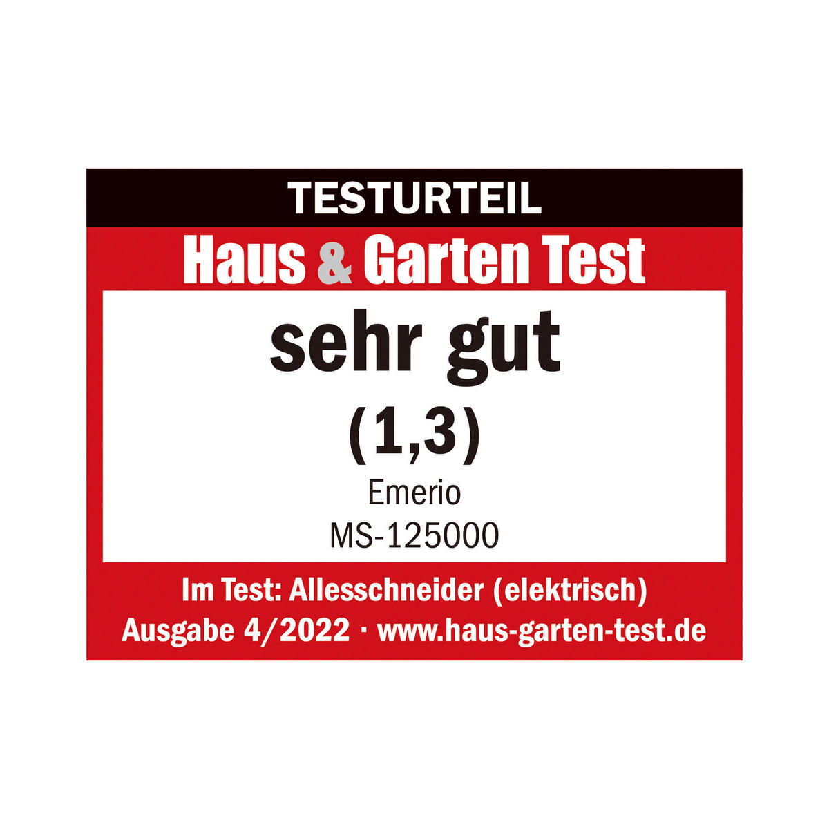 Emerio Allesschneider MS-125000 weiß Edelstahl Kunststoff B/H/T: ca. 19,6x25x33 cm Allesschneider MS-125000 - weiß (19,60/25,00/33,00cm) - Emerio