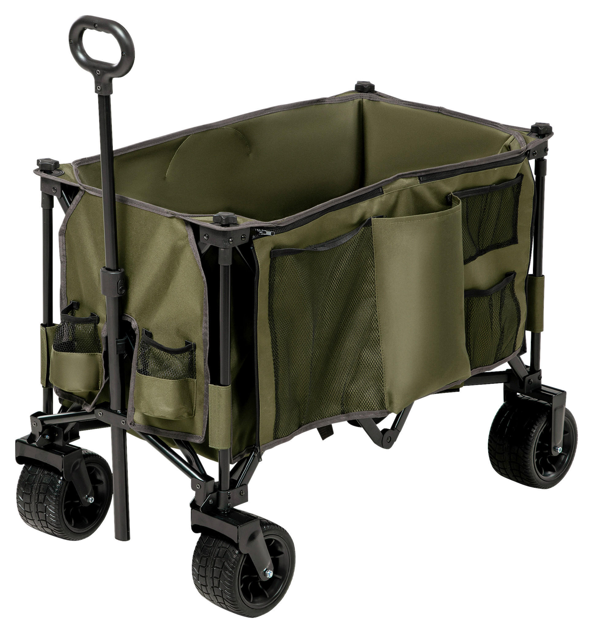 Outsunny Bollerwagen grün B/H/L: ca. 48x100,5x100 cm Bollerwagen - grün (100,00/48,00/100,50cm) - Outsunny