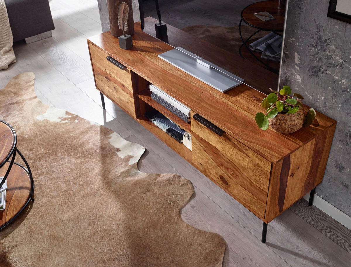 Lowboard rosenholz Nachbildung B/H/T: ca. 147x51x38 cm Lowboard - rosenholz (147,00/51,00/38,00cm) - Wohnling