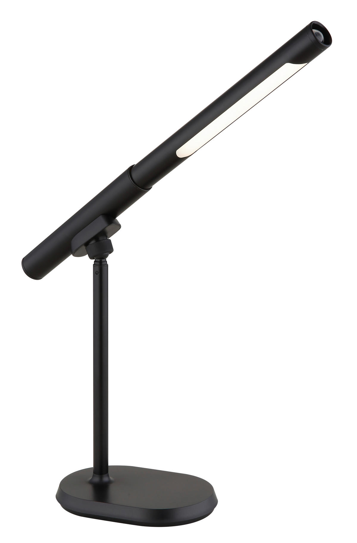 GLOBO LED-Tischleuchte Opal mattschwarz Metall Kunststoff B/H/T: ca. 40,4x44,5x10,9 cm 1 Brennstellen MILAN - Opal/mattschwarz (40,40/44,50/10,90cm) - GLOBO