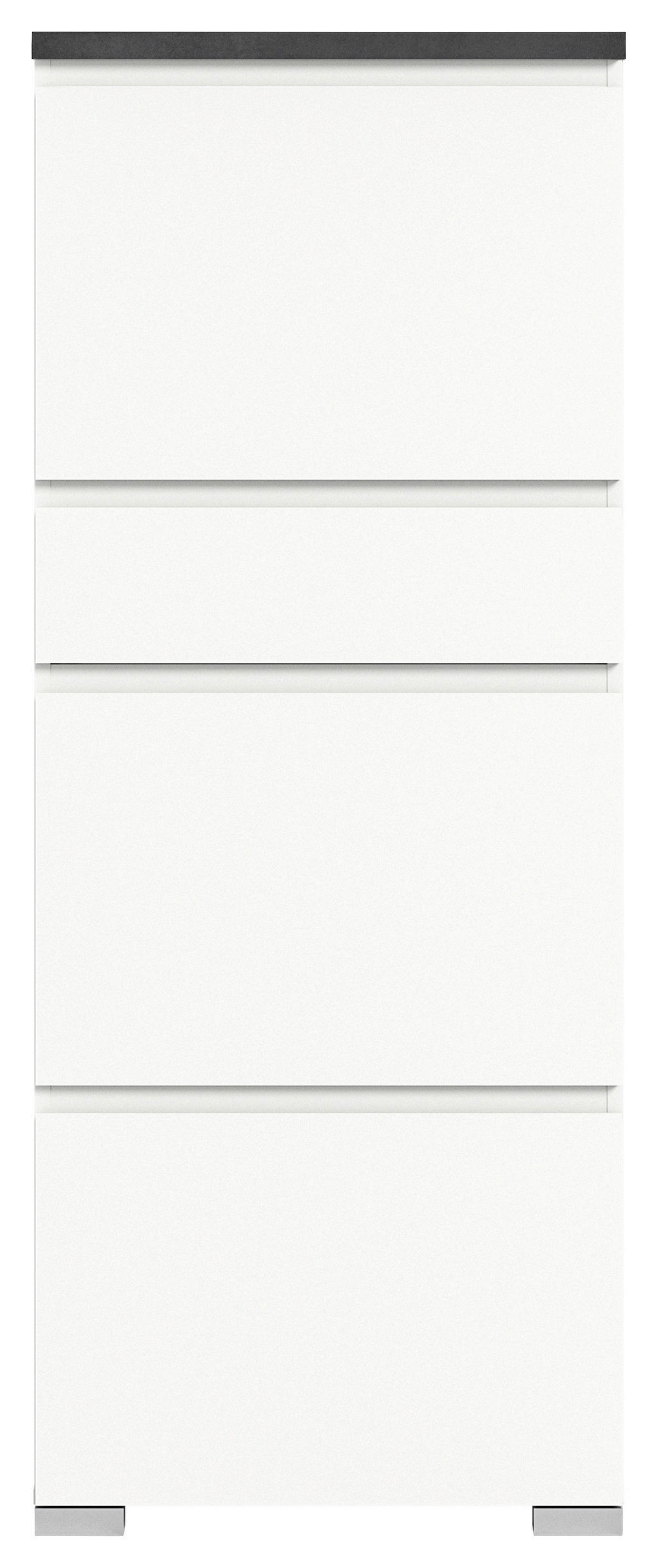 Schuhschrank Shoelove weiß grau B/H/T: ca. 60x151x27 cm Shoelove - weiß/grau (60,00/151,00/27,00cm) - xonox.home