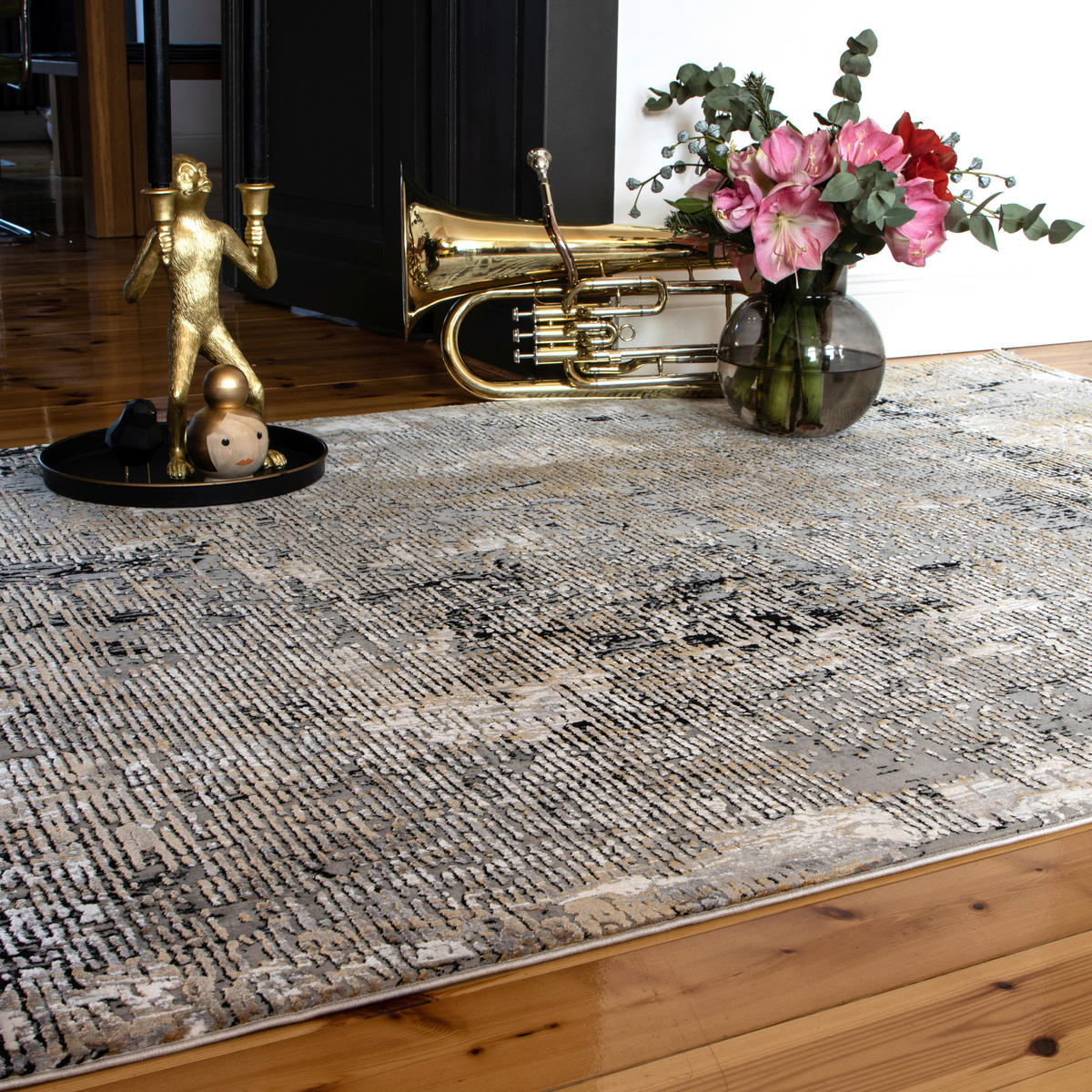 Obsession Teppich My Jewel of Obsession grau B/L: ca. 140x200 cm My Jewel of Obsession - grau (140,00/200,00cm) - Obsession