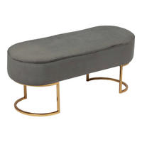 Sitzbank Athea 200 grau B/H/T: ca. 40x42x105 cm Athea 200 - gold/grau (40,00/42,00/105,00cm) - 360 Living