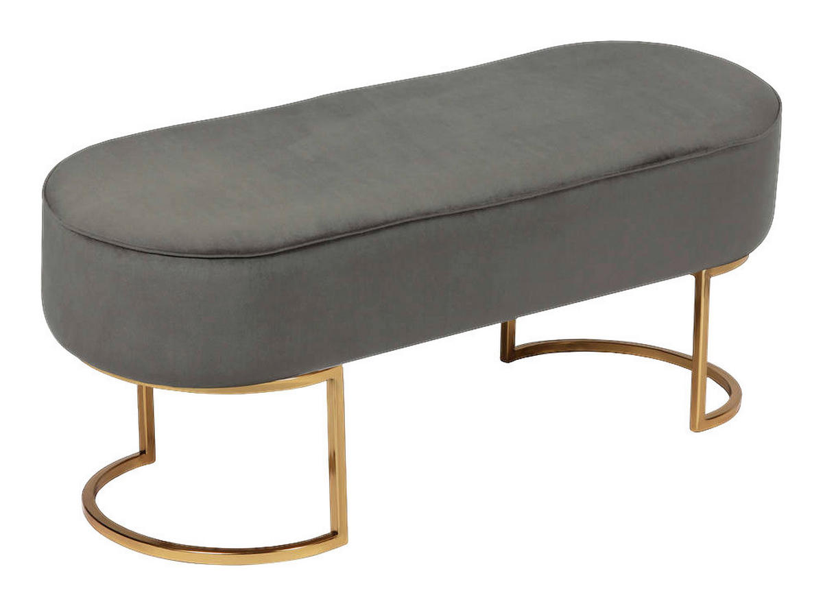 Sitzbank Athea 200 grau B/H/T: ca. 40x42x105 cm Athea 200 - gold/grau (40,00/42,00/105,00cm) - 360 Living