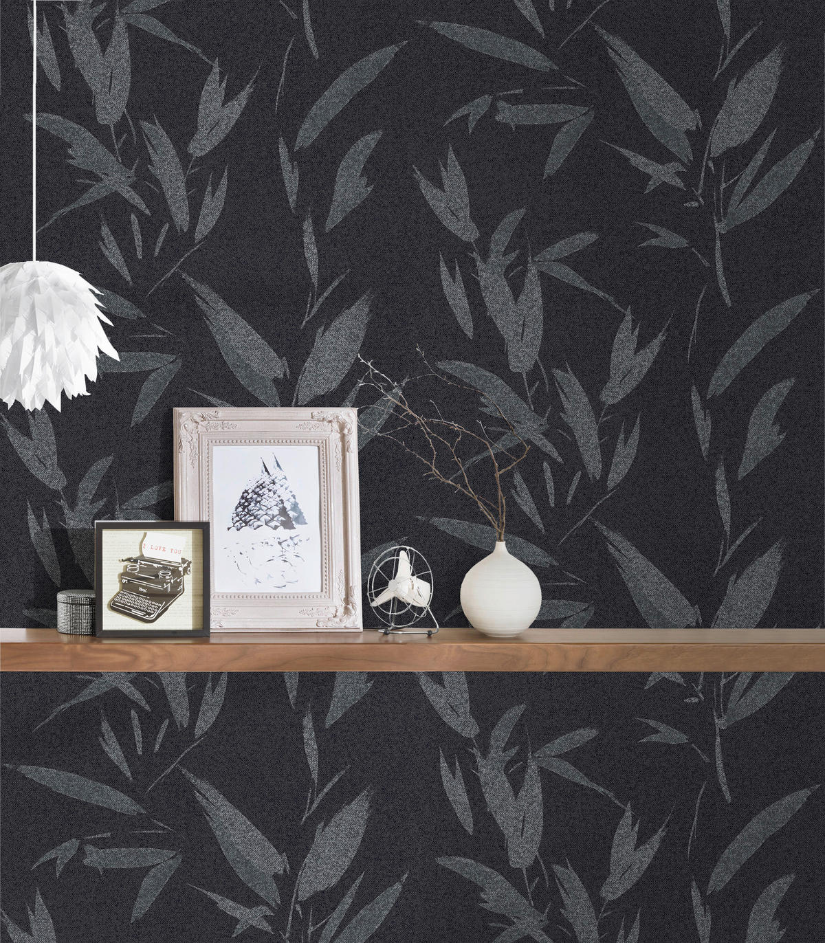 A.S.Creation Vliestapete New Elegance Dschungel schwarz B/L: ca. 53x1005 cm New Elegance - schwarz (53,00/1005,00cm) - A.S.Creation
