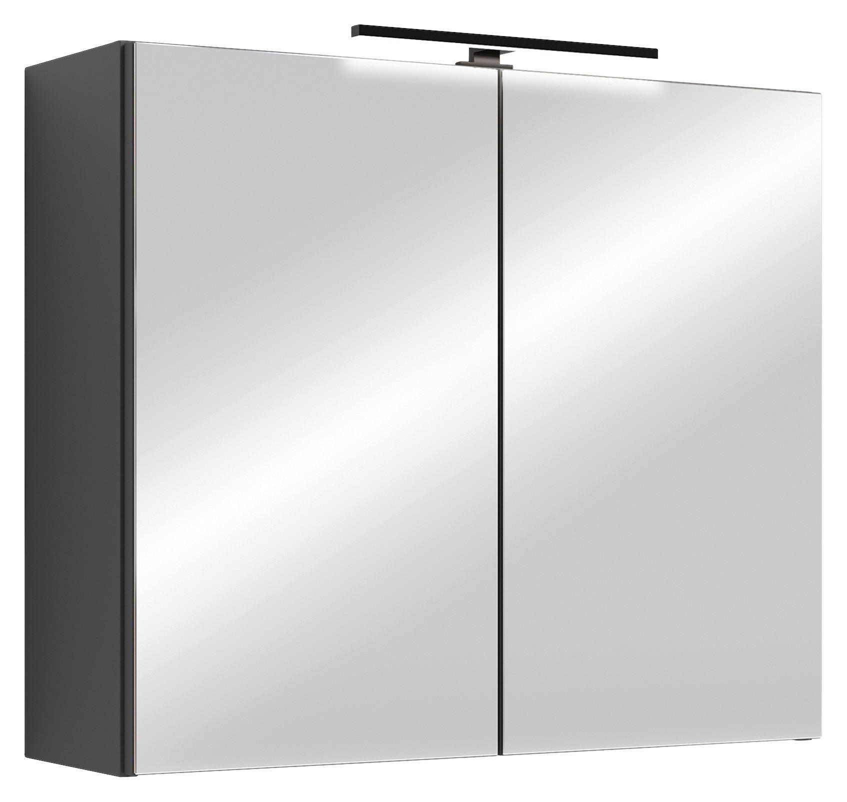 Spiegelschrank SPREE anthrazit B/H/T: ca. 70x60x20 cm SPREE - anthrazit (70,00/60,00/20,00cm) - byLIVING