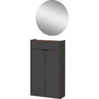Garderobe 7936-549 B/H/T: ca. 56x200x22 cm 7936-549 - Eiche/Graphit (56,00/200,00/22,00cm) - Germania