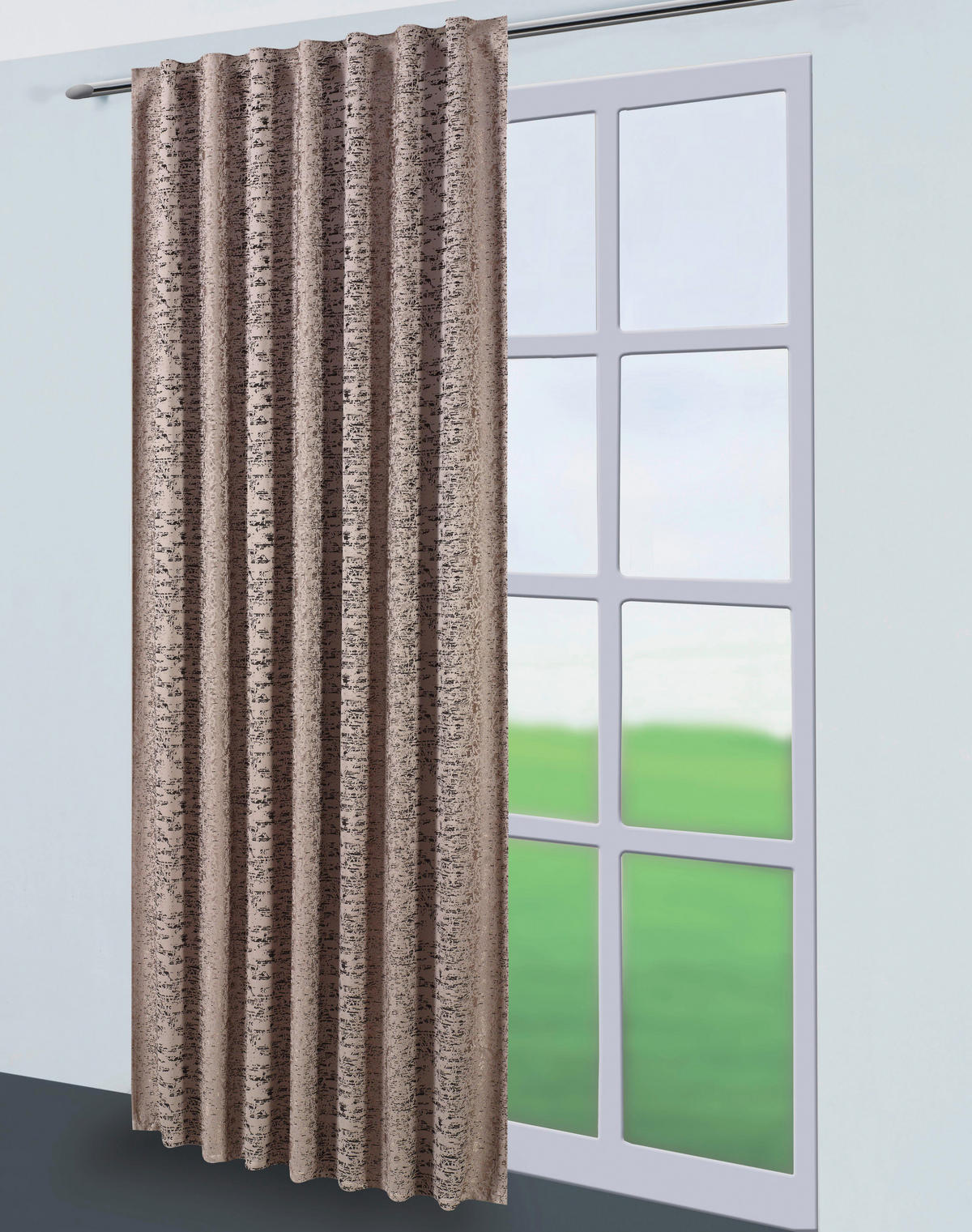 Kombivorhang Gizem taupe B/L: ca. 140x245 cm Gizem - taupe (140,00/245,00cm)