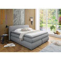 Boxspringbett Madeira Silbergrau Liegefläche B/L: ca. 180x200 cm Madeira - Silbergrau (200,00/104,00/212,00cm)