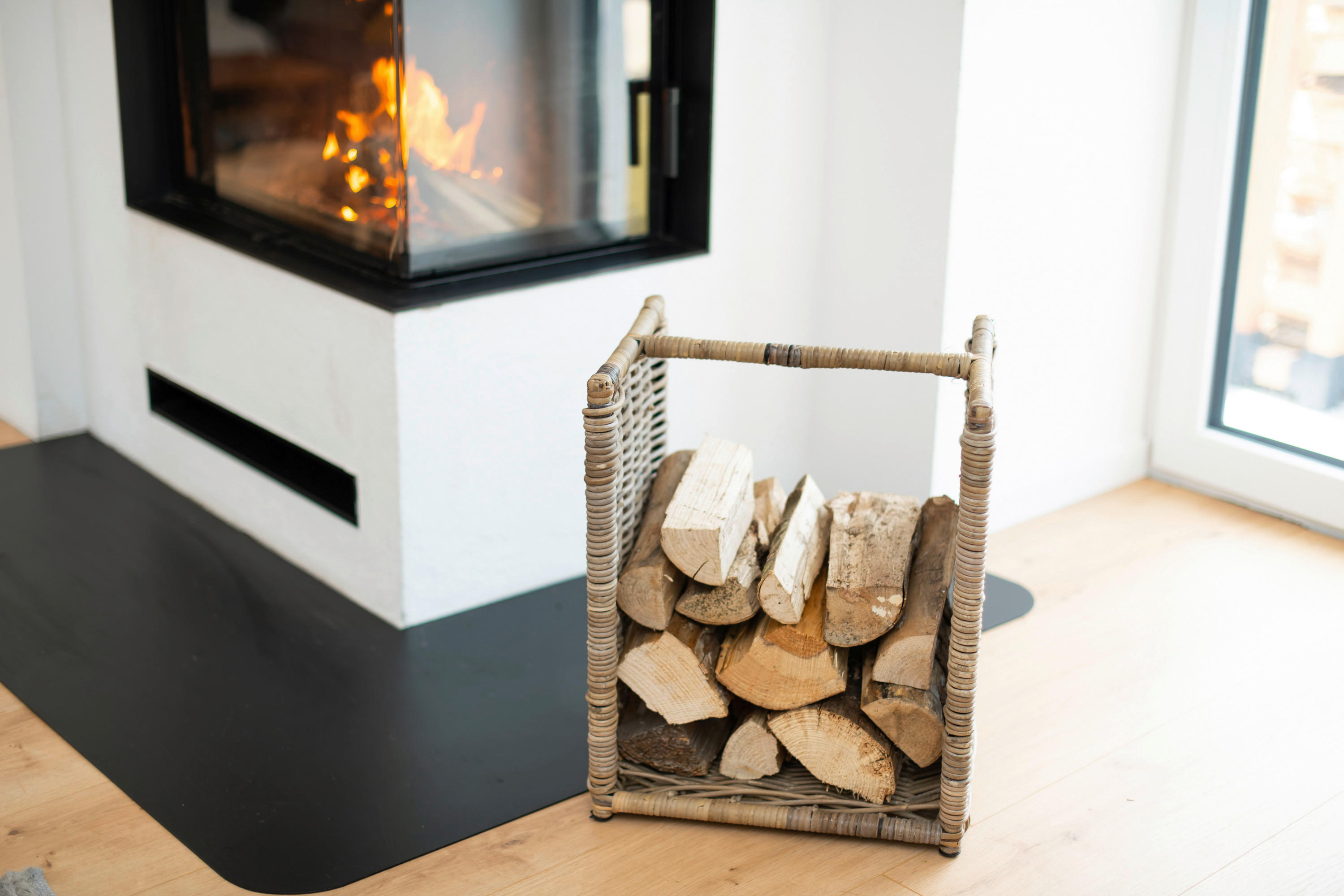 Westmann Kaminholzregal Porthos schwarz B/H/L: ca. 40x120x20 cm Porthos - schwarz (20,00/40,00/120,00cm) - Westmann