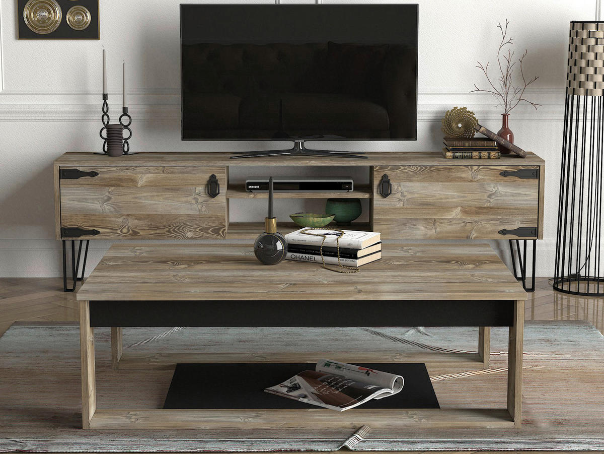Couchtisch Costa Eiche Nachbildung B/H/T: ca. 111x40x71 cm Costa - Eiche (111,00/40,00/71,00cm) - moebel17