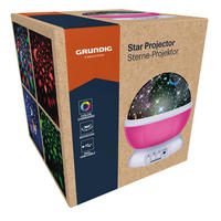 Sternenprojektor blau pink Kunststoff B/H/D: ca. 12x12x13,5 cm Nachtlicht_Grundig - blau/pink (13,50/12,00cm)