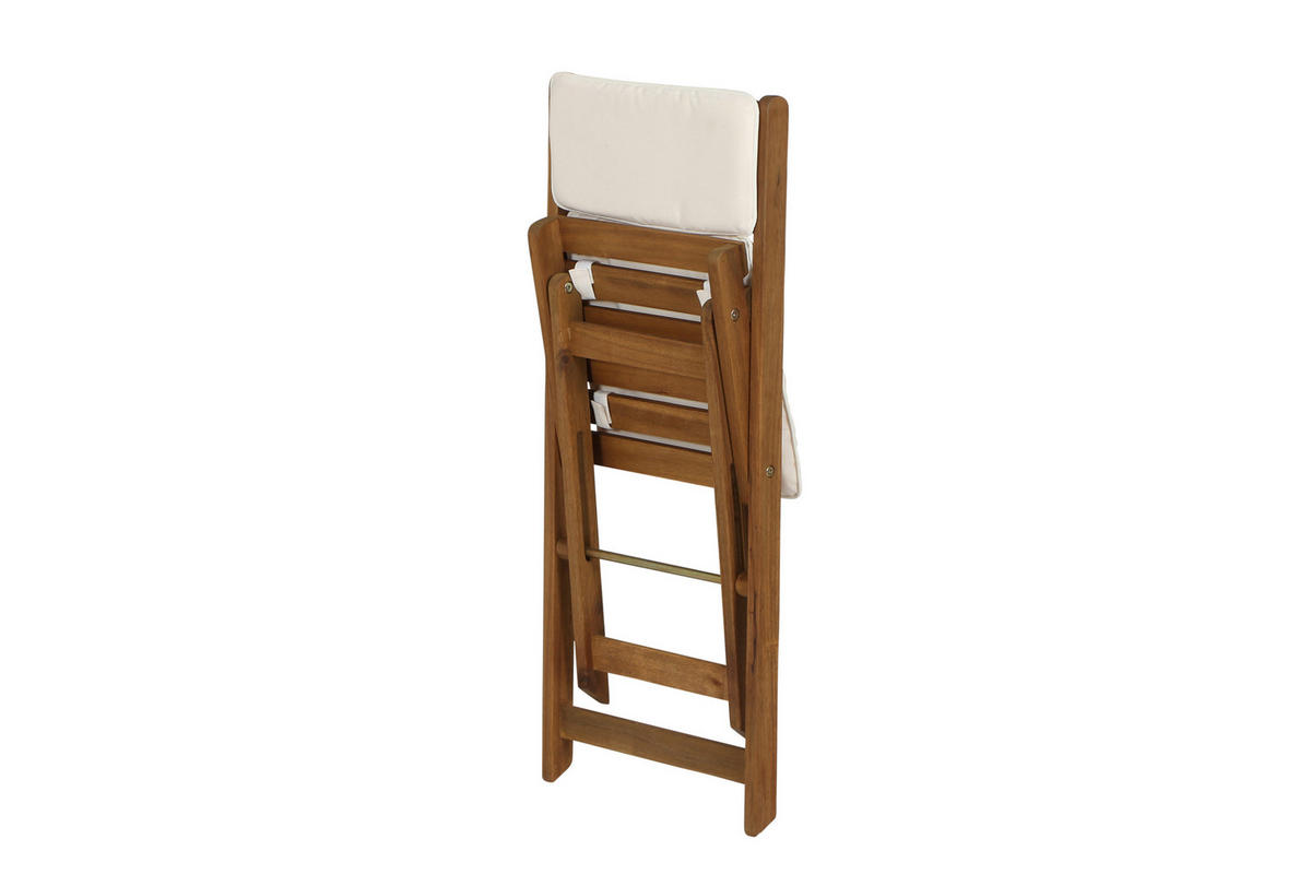 Gardamo Gartenmöbelauflage ALMERIA braun Akazie B/H/L: ca. 60x72x60 cm ALMERIA - braun (60,00/60,00/72,00cm) - Gardamo