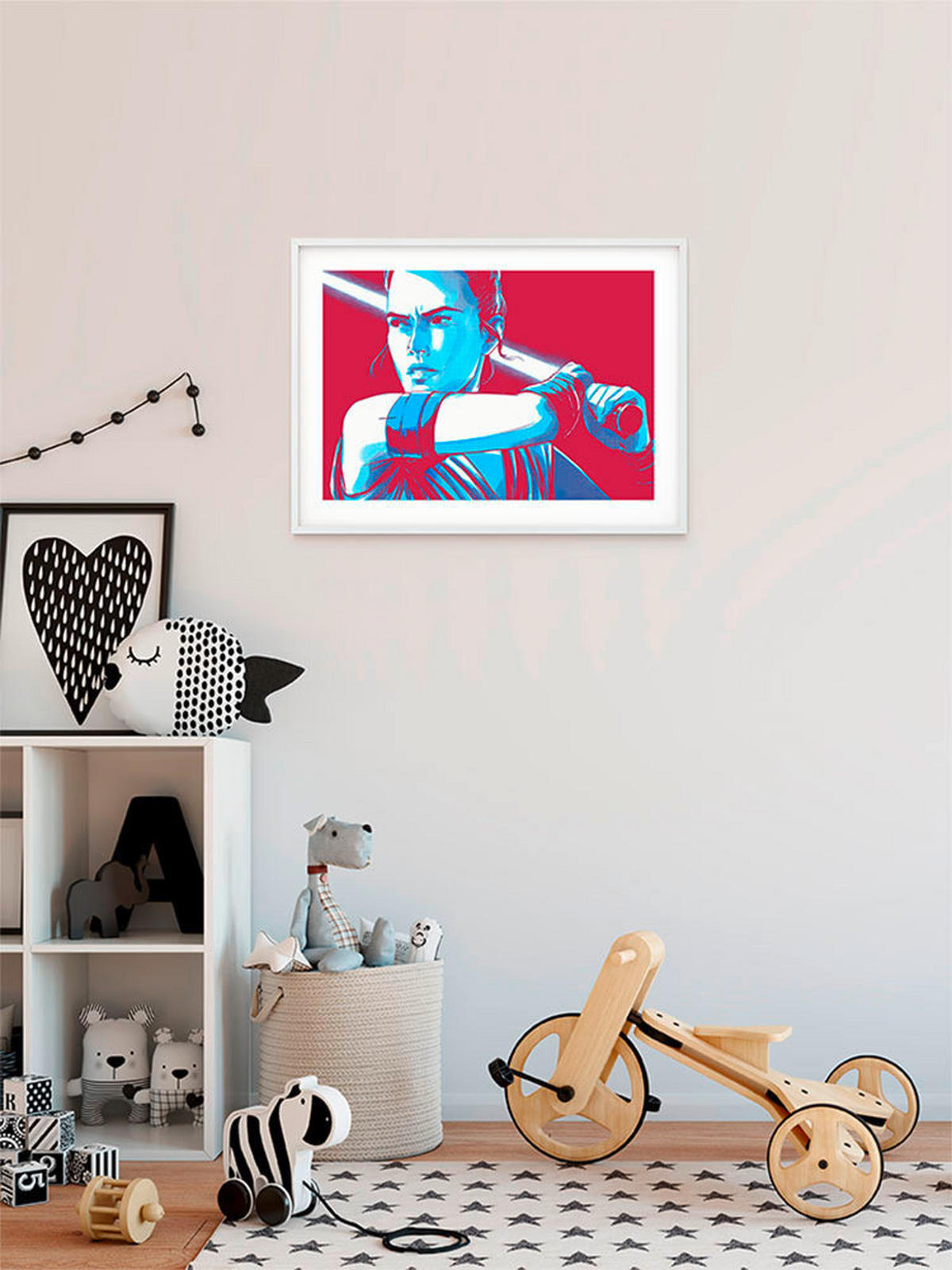 Komar Poster Star Wars Faces Rey Star Wars B/L: ca. 70x50 cm Star Wars Faces Rey - (70,00/50,00cm) - Komar