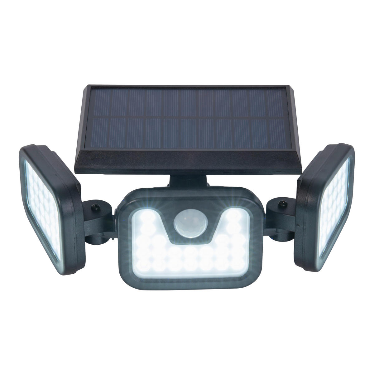 Außenwandleuchte 1394522 schwarz Kunststoff B/H/T: ca. 28,3x11x13,5 cm LED Solar Außenwandleuchte "PACITA" - schwarz (28,30/11,00/13,50cm) - Näve Leuchten