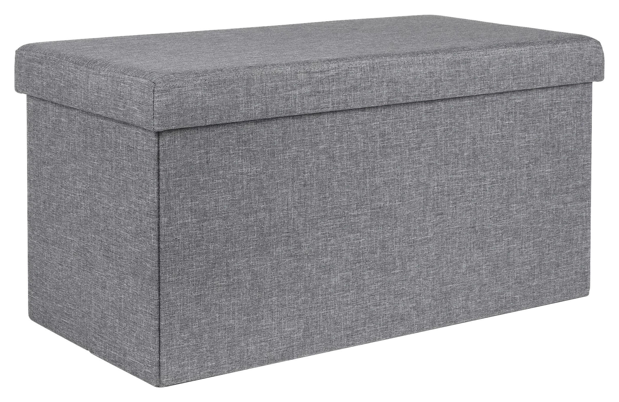 HI Sitzbank mit Aufbewahrungsfunktion grau B/H/L: ca. 38x38x76 cm Sitzbank_mit_Aufbewahrungsfunktion - grau (76,00/38,00/38,00cm) - HI