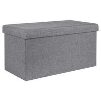 HI Sitzbank mit Aufbewahrungsfunktion grau B/H/L: ca. 38x38x76 cm Sitzbank_mit_Aufbewahrungsfunktion - grau (76,00/38,00/38,00cm) - HI