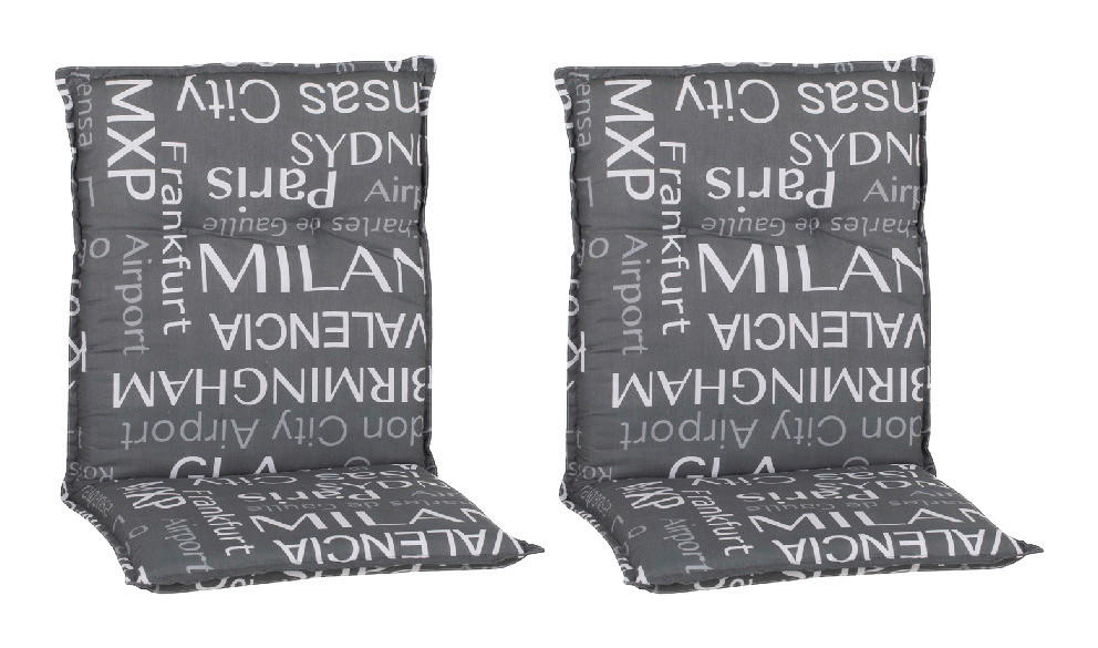Beo Saumauflage für Niederlehner Bellona grau Polyester-Mischgewebe B/H/L: ca. 50x6x101 cm 2er Set Bellona - grau (101,00/50,00/6,00cm) - Beo