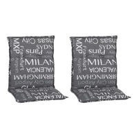 Beo Saumauflage für Niederlehner Bellona grau Polyester-Mischgewebe B/H/L: ca. 50x6x101 cm 2er Set Bellona - grau (101,00/50,00/6,00cm) - Beo
