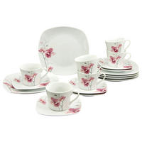 CreaTable Kaffeeservice Amelie multicolor Porzellan 18 tlg. Amelie - multicolor - CreaTable