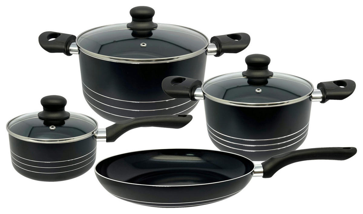 POCOline Topfset schwarz Aluminium 7 tlg. Topfset_7tlg. - schwarz - POCOline