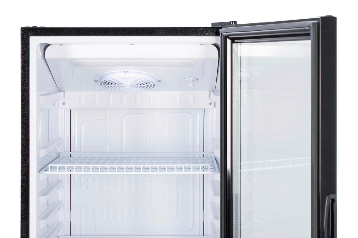 POCOline Glastürkühlschrank GTK144-235 DB schwarz B/H/T: ca. 54x144x55 cm Glastürkühlschrank GTK144-235 DB - schwarz (54,00/144,00/55,00cm) - POCOline