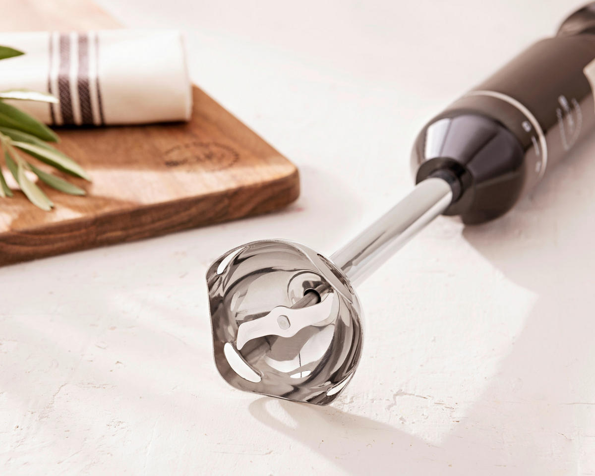 BERGNER Stabmixerset schwarz silber Edelstahl EL BOHIO - schwarz/silber - BERGNER
