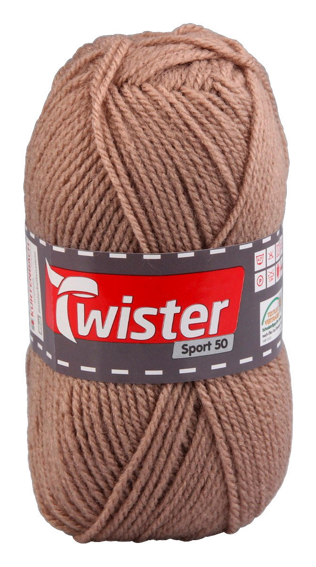 Handstrickgarn Twister Sport uni beige L: ca. 15000 cm Twister Sport uni - beige (15000,00cm) - Twister