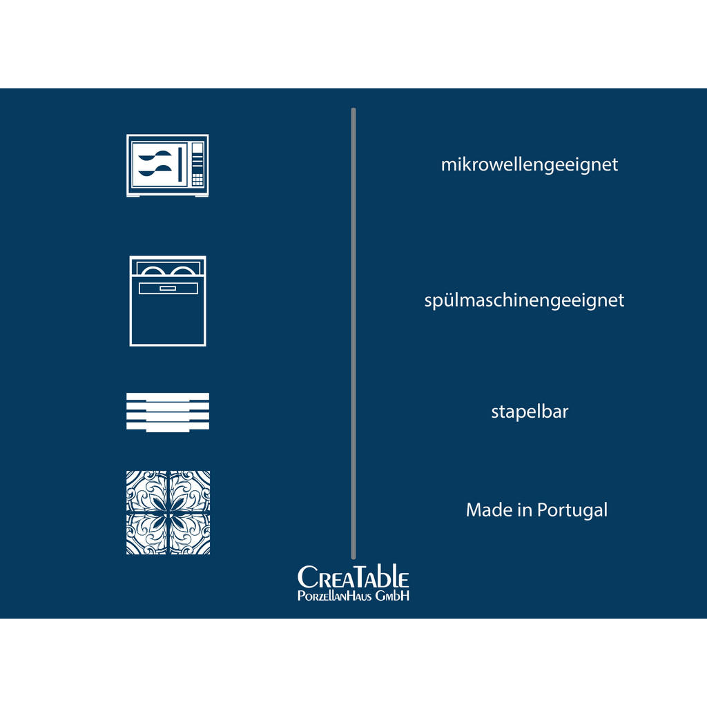 Thumbnail - CreaTable Tafelservice Futuro schwarz Steinzeug 12 tlg.