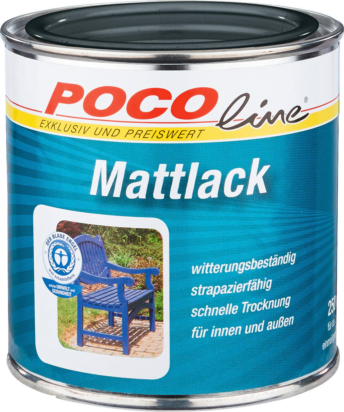 POCOline Acyl Buntlack anthrazit matt ca. 0,75 l Mattlack_Acryl_2in1 750ml - anthrazit (750ml) - POCOline