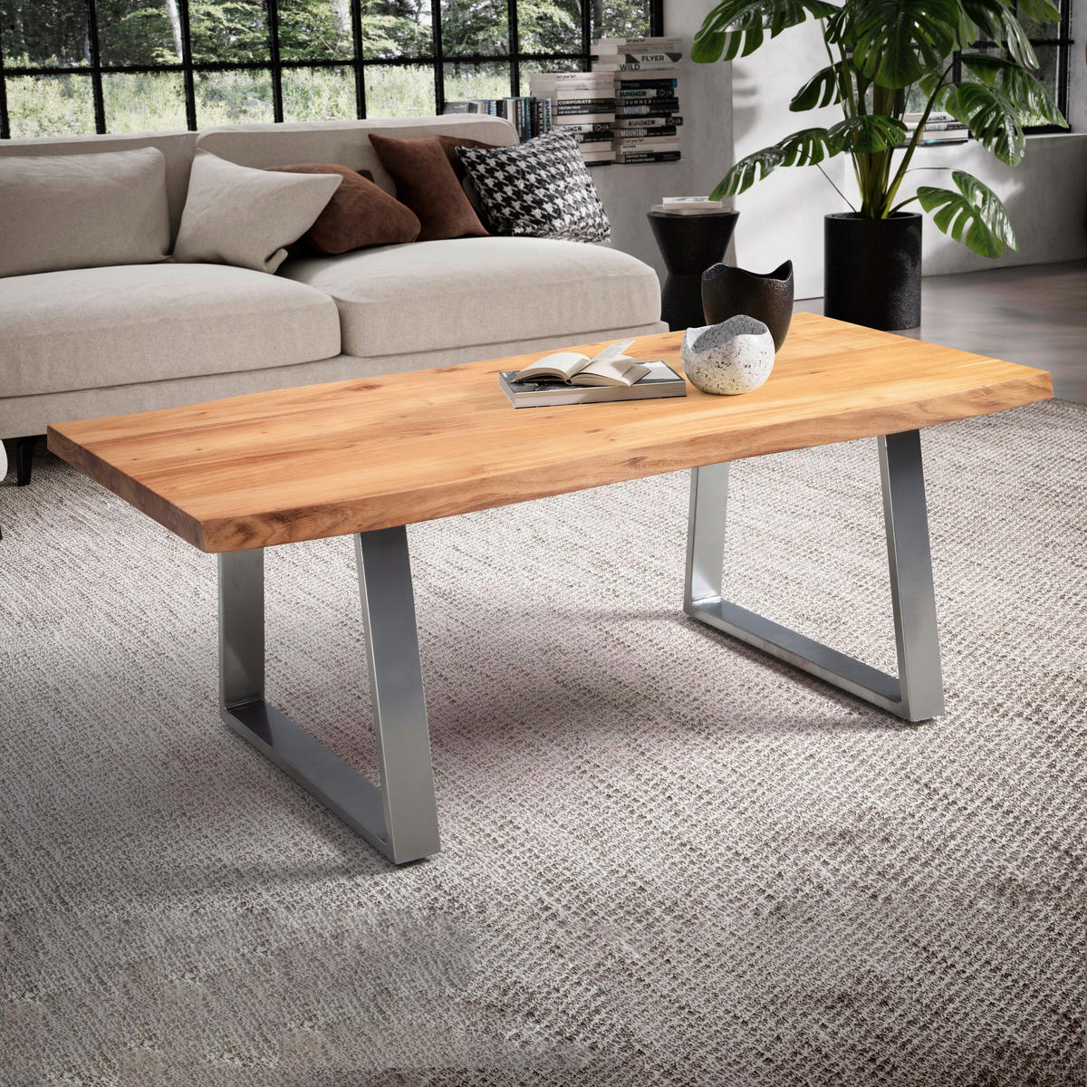Couchtisch  B/H/T: ca. 120x46x60 cm Couchtisch - (120,00/46,00/60,00cm) - Wohnling