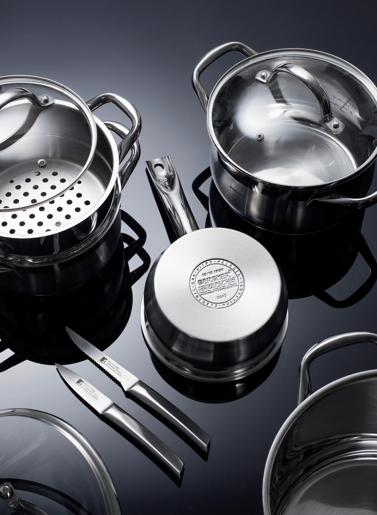SAN IGNACIO Topf-Set IBON BLACK schwarz Aluminium IBON BLACK - schwarz - SAN IGNACIO