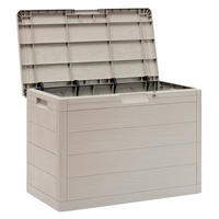 Toomax Aufbewahrungsbox Woodys grau Kunststoff B/H/L: ca. 52,7x44,5x77,5 cm Woodys - grau (77,50/52,70/44,50cm) - Toomax