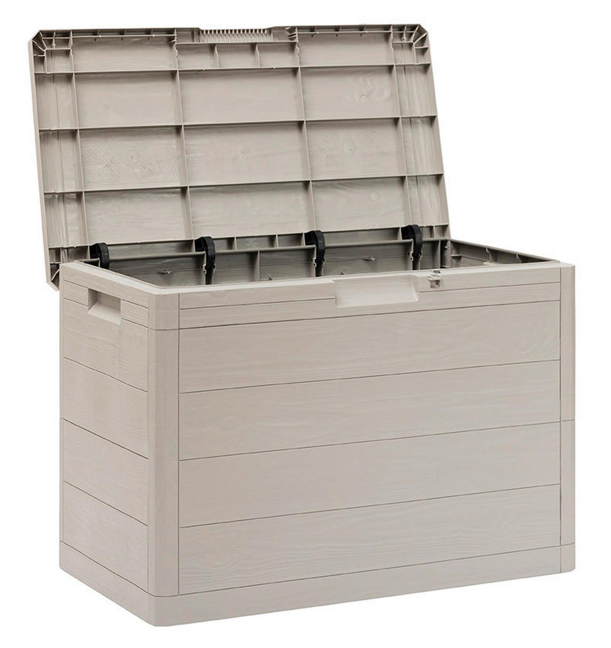 Toomax Aufbewahrungsbox Woodys grau Kunststoff B/H/L: ca. 52,7x44,5x77,5 cm Woodys - grau (77,50/52,70/44,50cm) - Toomax