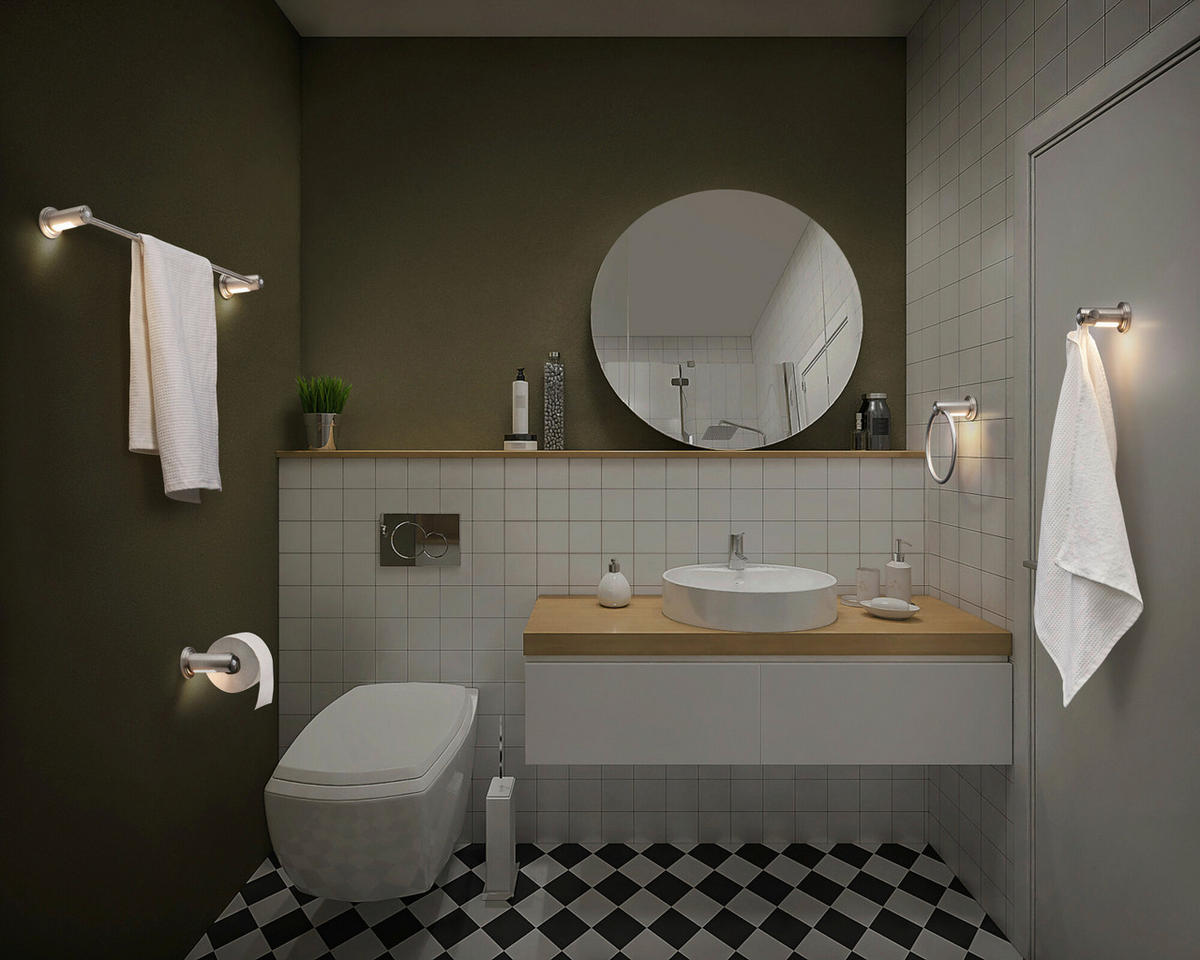 LED-Toilettenpapierhalter silber Kunststoff B/H/L: ca. 6,7x11,1x18 cm LED-Toilettenpapierhalter - silber (18,00/6,70/11,10cm) - LEDVANCE