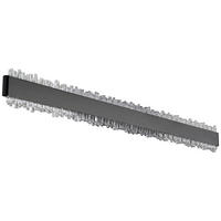 GLOBO Wandleuchte schwarz grau Aluminium Metall B/H/L: ca. 6,5x76,5x14,5 cm Wandleuchte-Stalagmita - schwarz/grau (14,50/6,50/76,50cm) - GLOBO