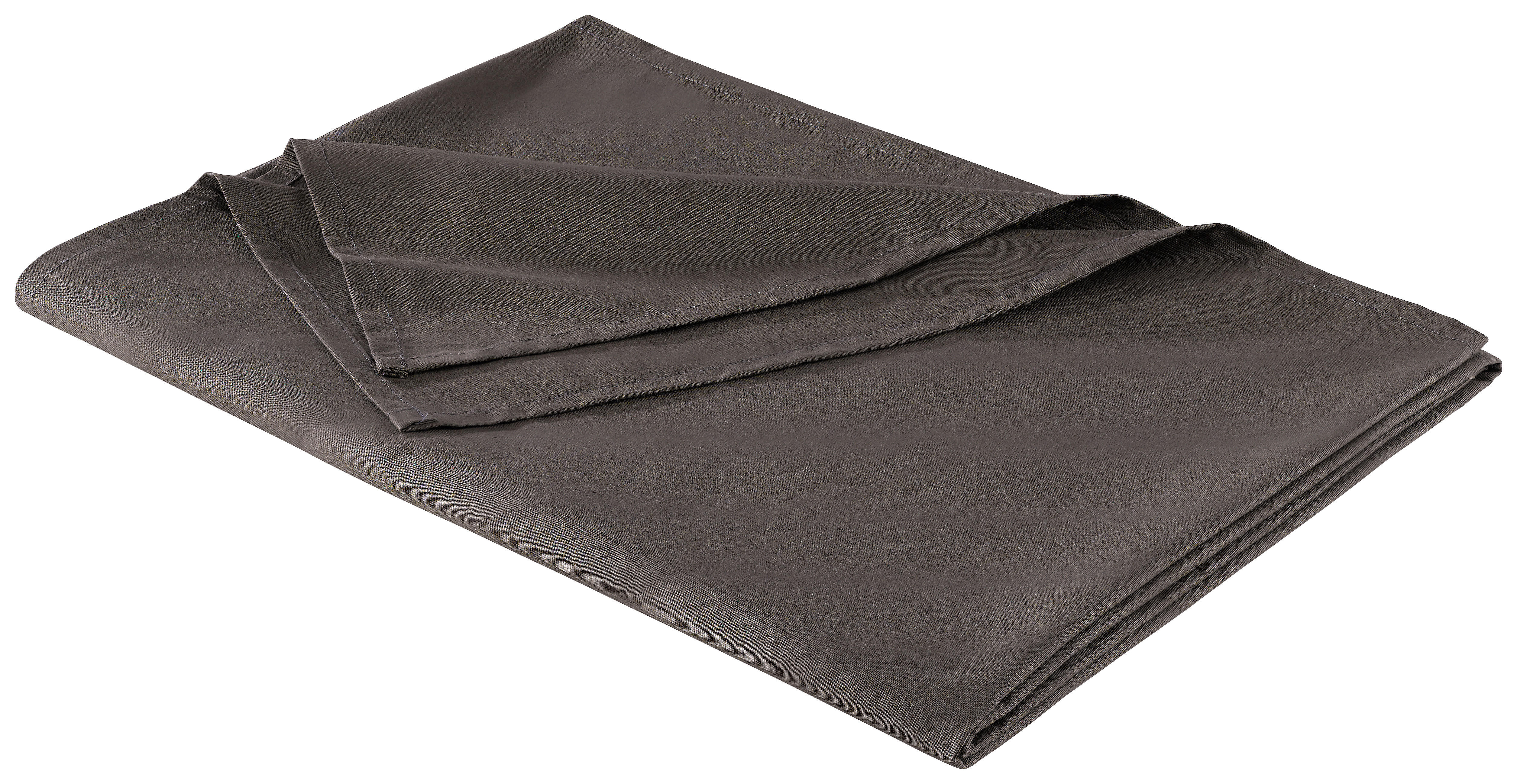 Betttuch Renforce Bettlaken-Renforce 150x250cm anthr. - anthrazit (150,00/250,00cm) - beau rêve
