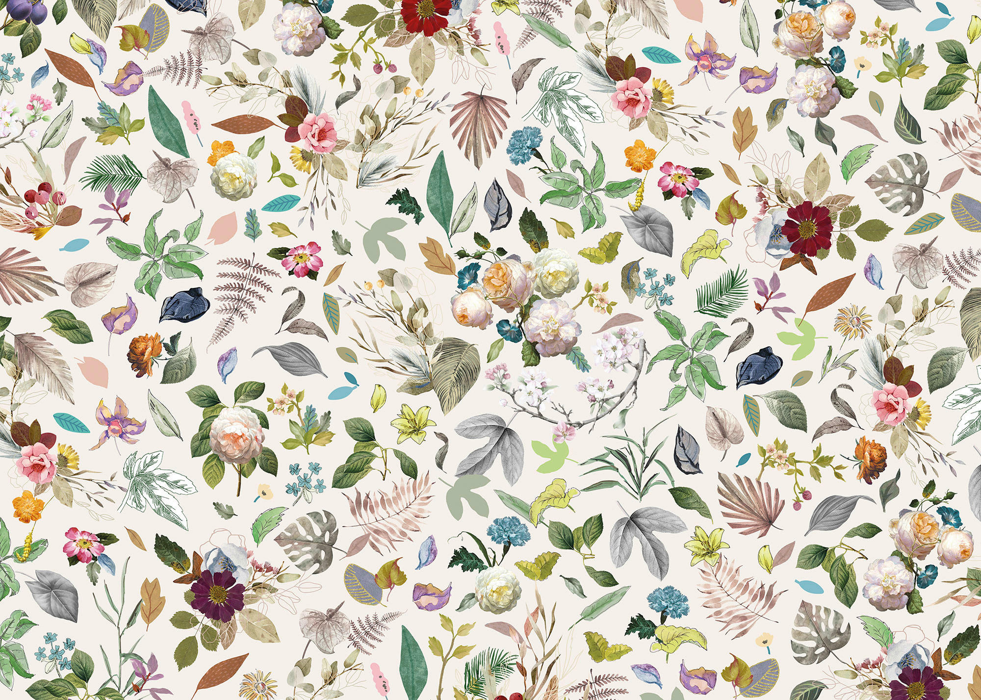 Komar Fototapete Les Quatre Saisons B/L: ca. 350x250 cm Les Quatre Saisons - (350,00/250,00cm) - Komar