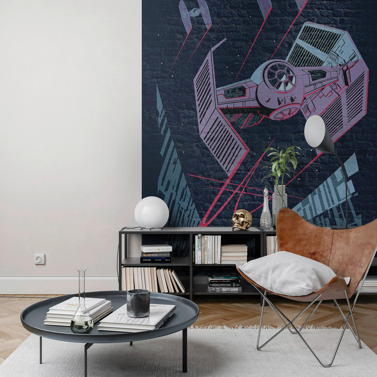 Komar Fototapete Star Wars Concrete TIE-Fighter B/H: ca. 200x280 cm Star Wars Concrete TIE-Fighter - (200,00/280,00cm) - Komar